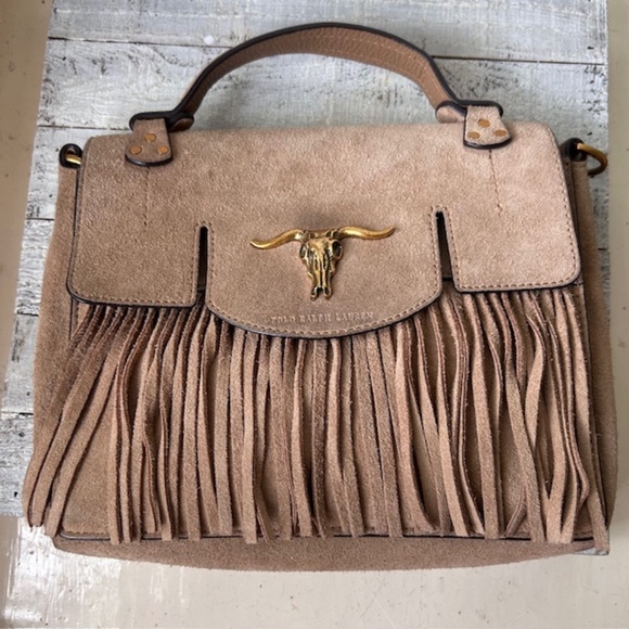 Polo Small Schooly Bag in Suede - Picture 3 of 10